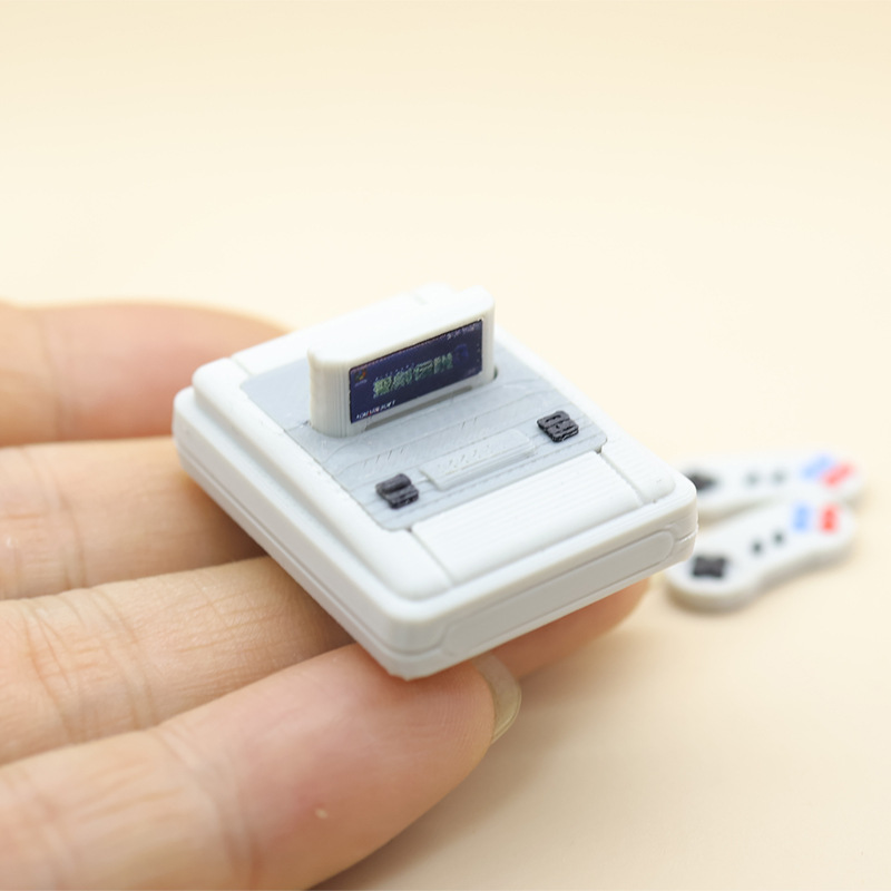 Retro Gaming Unit - 1 ชุด ตู้เกมอาร์เคดจำลองย้อนยุคขนาดเล็ก ของตกแต่งฉากถ่ายภาพ 1:12 ของเล่นเสริมสร้างจินตนาการ