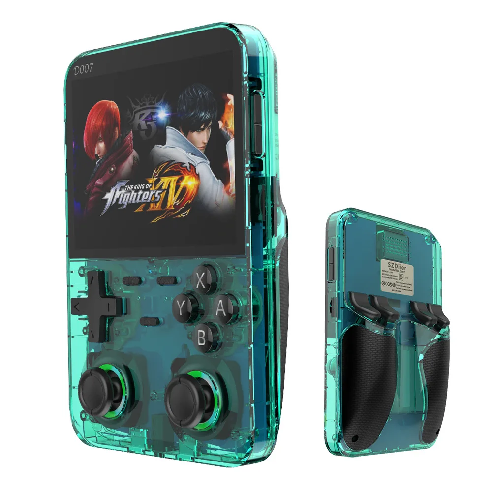 Retro Gaming Games - D007 คอนโซลวิดีโอเกมแบบพกพา 3.5 นิ้วหน้าจอIPSผู้เล่นเกมพกพาเปิดระบบ 10000 +