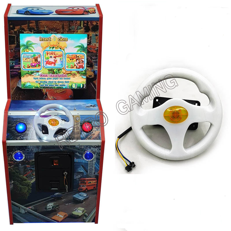 Retro Gaming Store - พวงมาลัยสำหรับ31ใน1รถแข่งเปลวไฟรถบิน Run Way TRAVELINSTYLE เด็กวิดีโอเกมตู้อะไหล่อาเขตเครื่อง