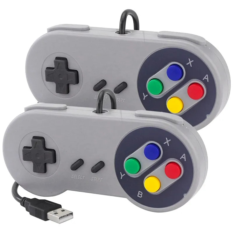 Retro Gaming With Raspberry Pi - ยูเอสบี เกมแพด เรโทร เกมมิ่ง จอยสติ๊กแบบมีสายสำหรับคอนโทรลเลอร์ราสเบอร์รี่ปี่สำหรับพีซี เอ็นเอสพี