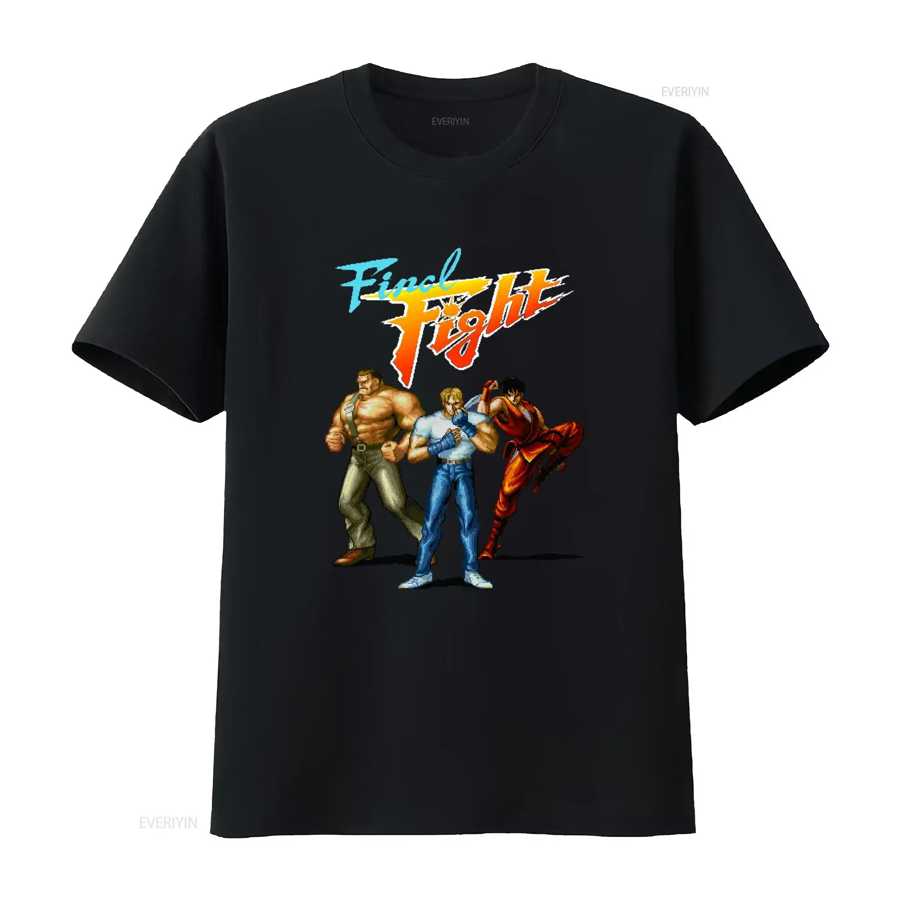 Retro Gaming Games - เสื้อยืดลายวินเทจ SNES Arcade Final Fight Box