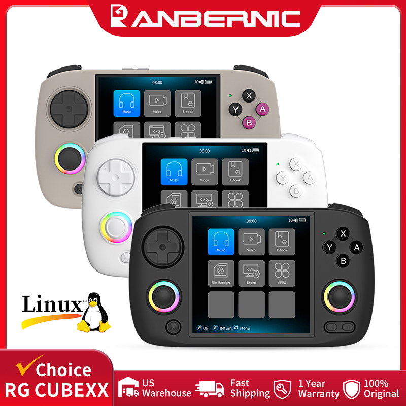 Retro Gaming Monitor - เครื่องเล่นเกมพกพา ANBERNIC RG CubeXX หน้าจอ IPS