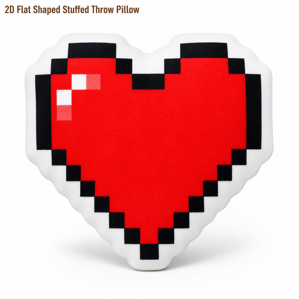 หมอนอิงรูปหัวใจ Pixel Heart Ga - Retro Gaming Life บทวิจารณ์และราคา