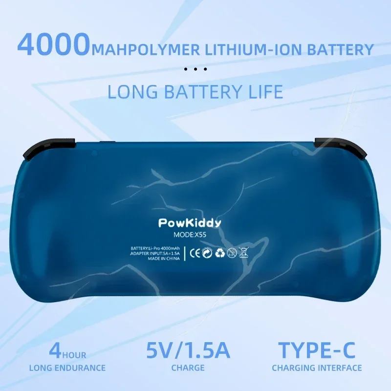 80000 เกม 512G POWKIDDY X55 5. - Retro Gaming Os บทวิจารณ์และราคา