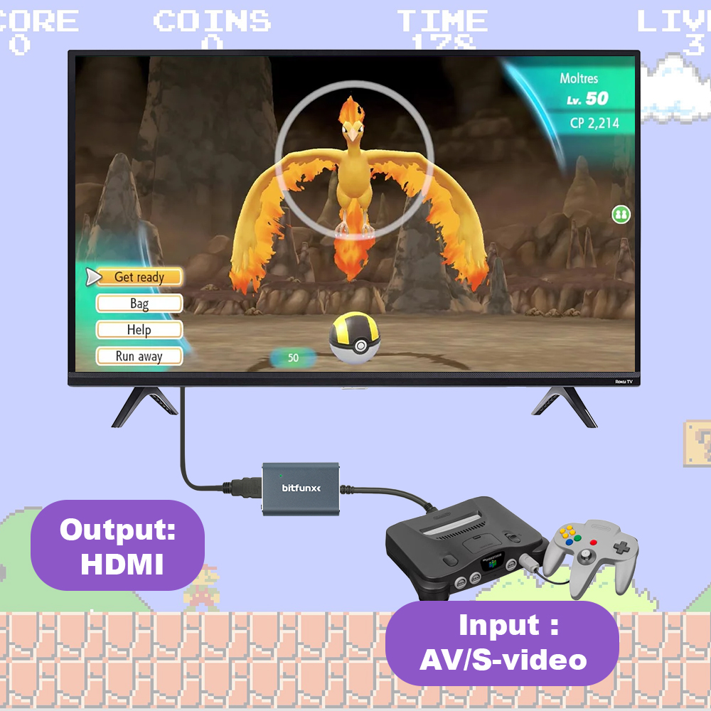 Bitfunx 720P Svideo/AV ไปยังอะ - Retro Gaming Unit บทวิจารณ์และราคา
