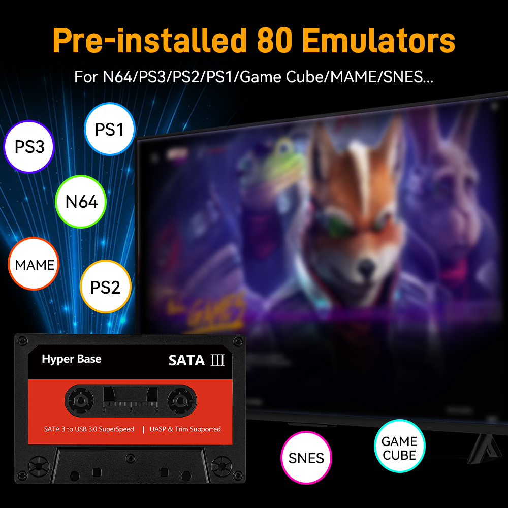 Batocera 500G/2T จําลองเกมฮาร์ - Retro Gaming Monitor บทวิจารณ์และราคา