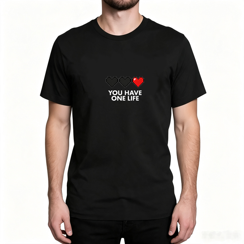 เสื้อยืด Have One Life Pixel H - Retro Gaming Life บทวิจารณ์และราคา