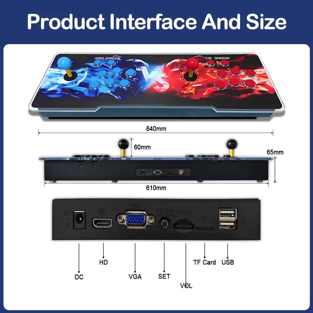 29800 ใน 1 คอนโซลอาเขต 3D Retr - Retro Gaming Store บทวิจารณ์และราคา