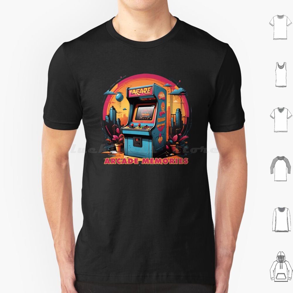 Arcade Memories-Arcade T Shirt - Retro Gaming Games บทวิจารณ์และราคา