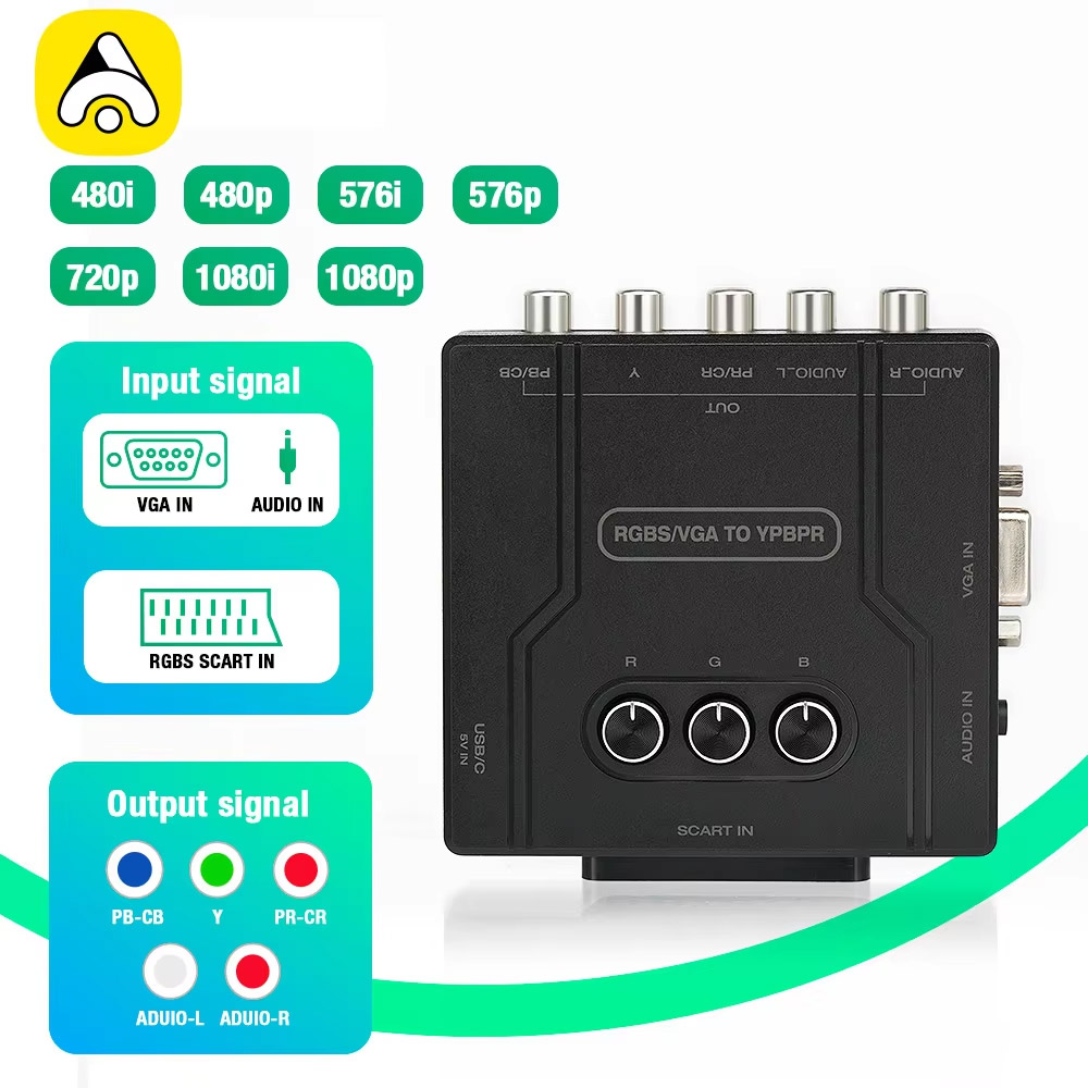 RGBS VGA TO YPBPR ตัวแปลงสัญญา - Retro Gaming Unit บทวิจารณ์และราคา